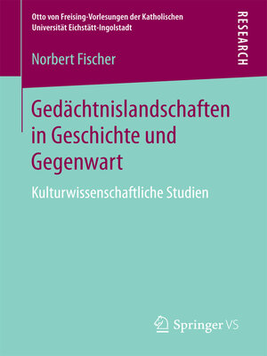 cover image of Gedächtnislandschaften in Geschichte und Gegenwart